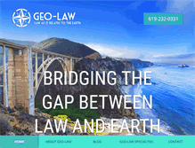 Tablet Screenshot of geo-law.com